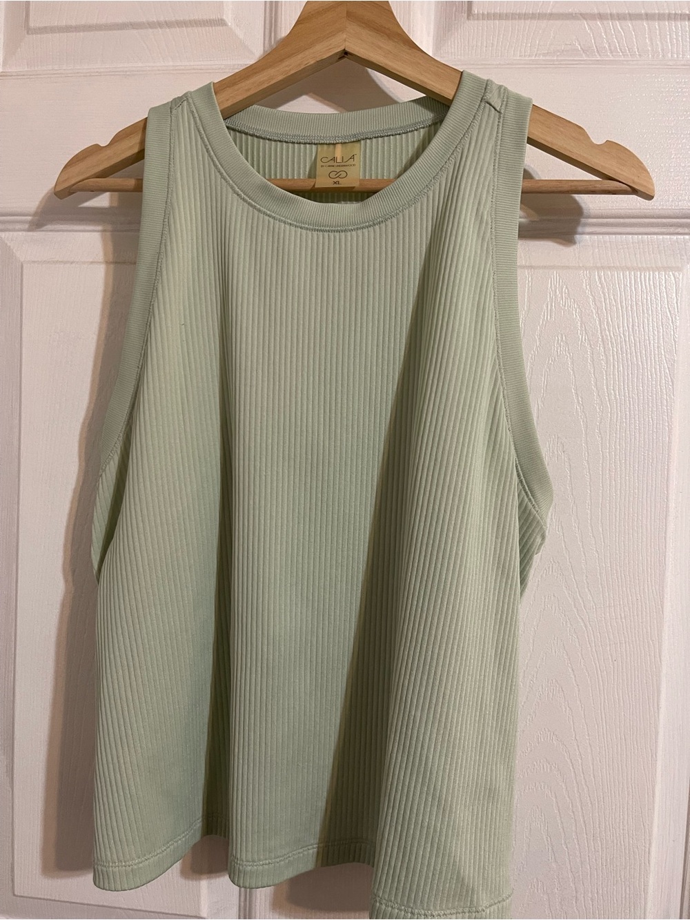 Ribbed Tank Top in Sage Green